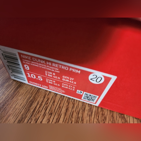 Nike Dunk High Retro Summit White - Phantom - Pink Oxford - Picture 16 of 16